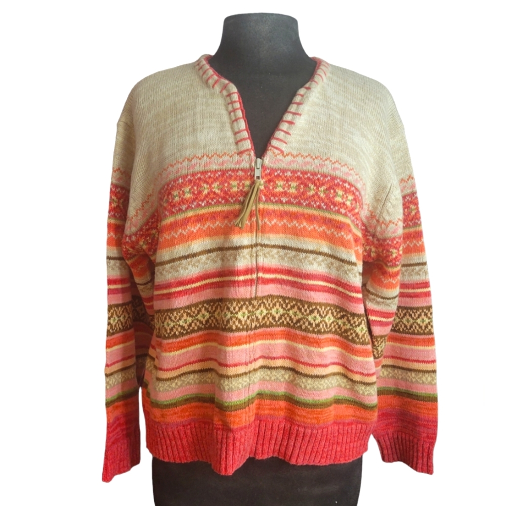Mountain Lake zip front sweater